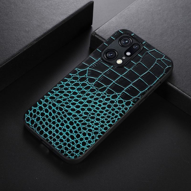 Etui do Oppo Find X5 Pro Colette Croc Effect Skóra