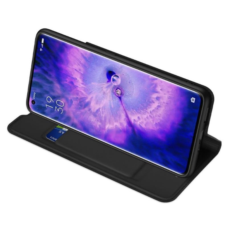 Etui Folio do Oppo Find X5 Pro Obrzeża Business Satin Effect