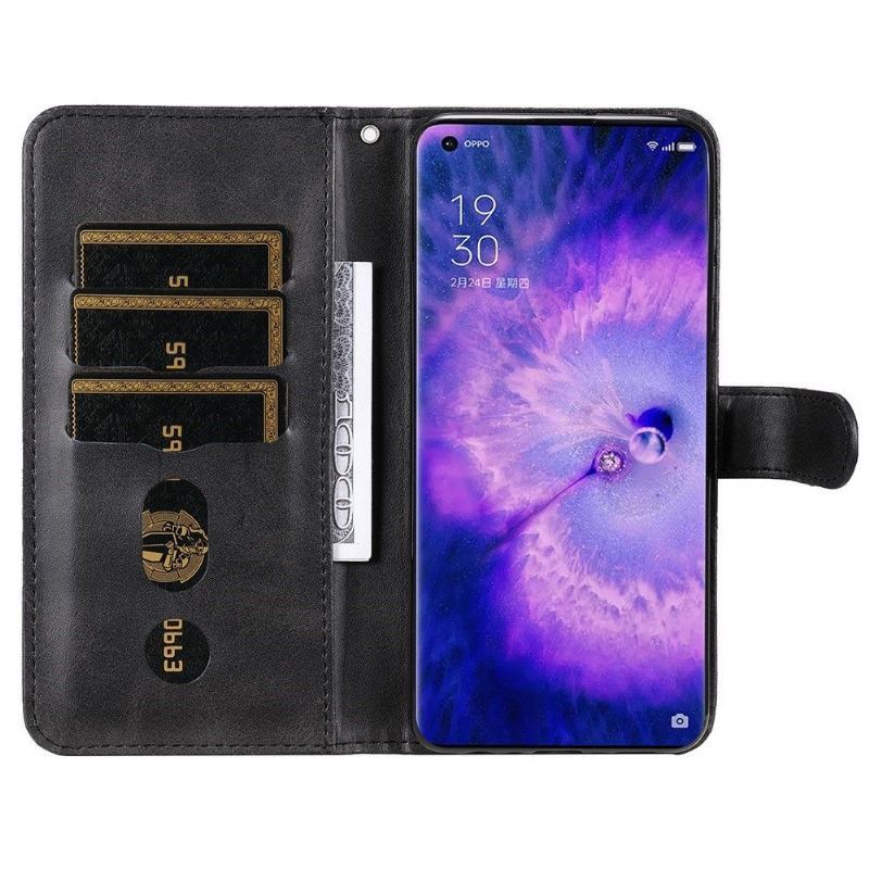 Etui Folio do Oppo Find X5 Pro Obrzeża Portfel Elena Portfel