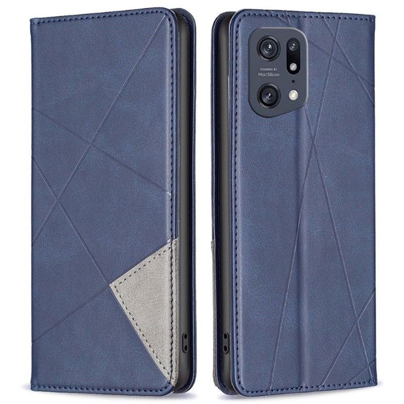 Etui Folio do Oppo Find X5 Pro Skórzane Etui Na Karty W Stylu Célinia