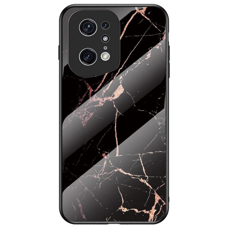 Futerały do Oppo Find X5 Pro Marble Lina Szkło Hartowane