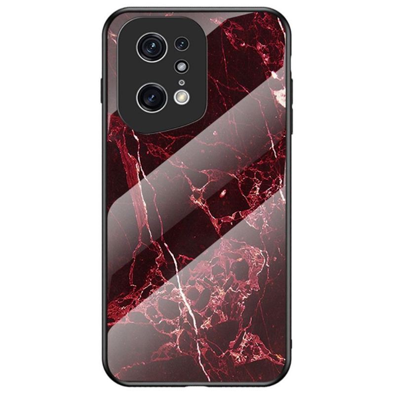 Futerały do Oppo Find X5 Pro Marble Lina Szkło Hartowane