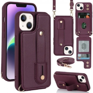 Etui do iPhone 15 Pasek Na Kartę I Pasek Na Ramię