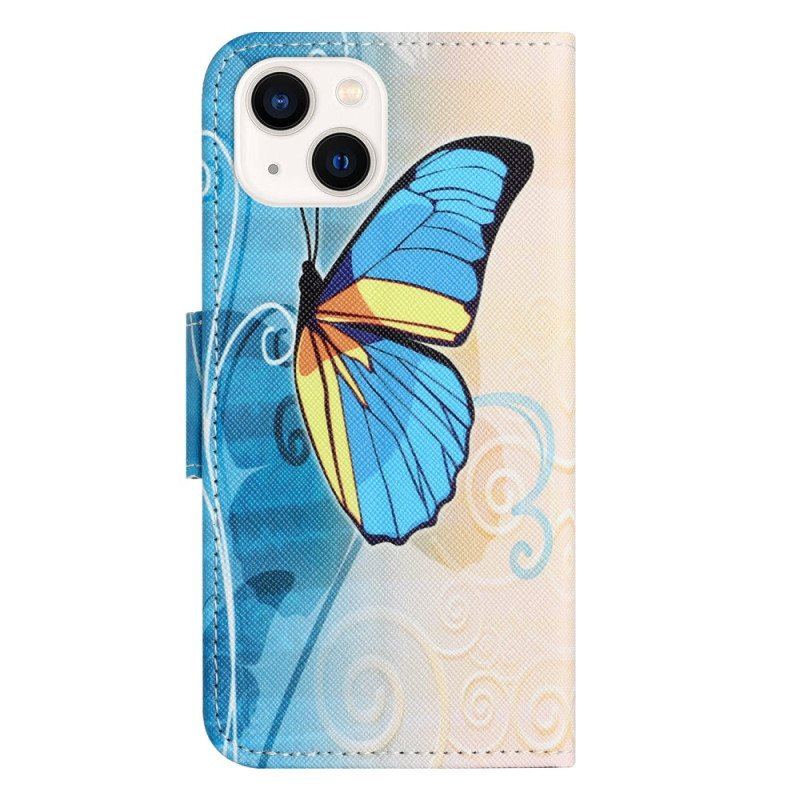 Etui Folio do iPhone 15 Motyle