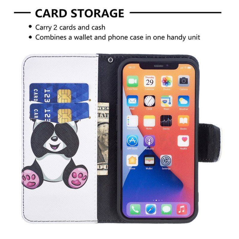 Etui Folio do iPhone 15 Panda