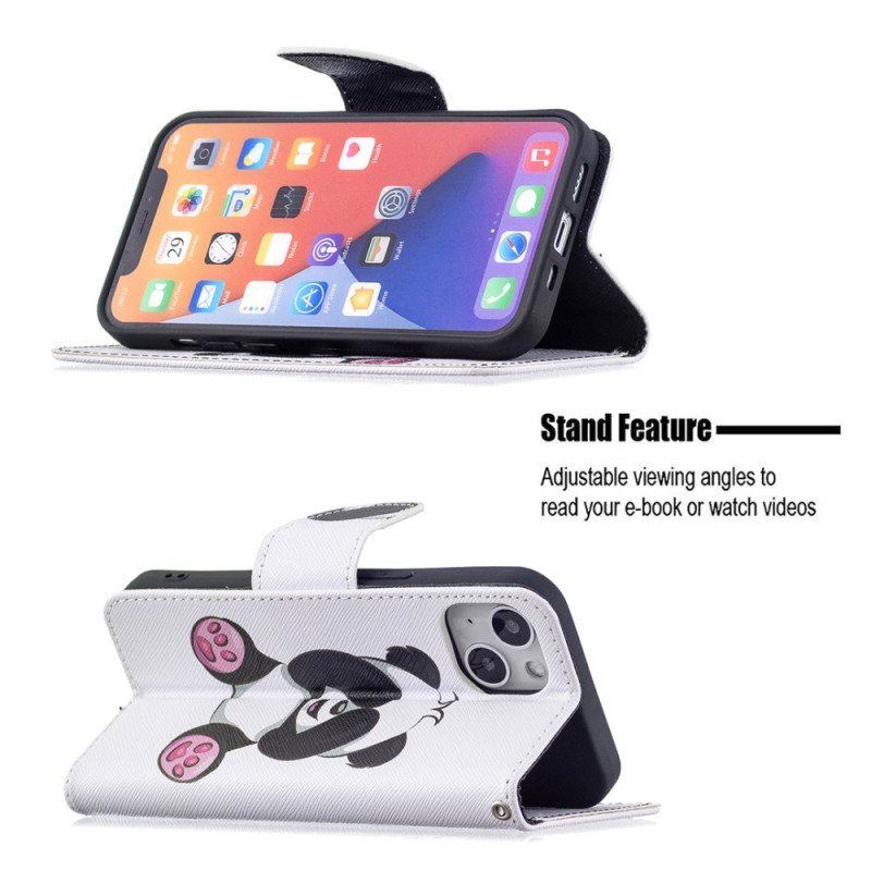 Etui Folio do iPhone 15 Panda