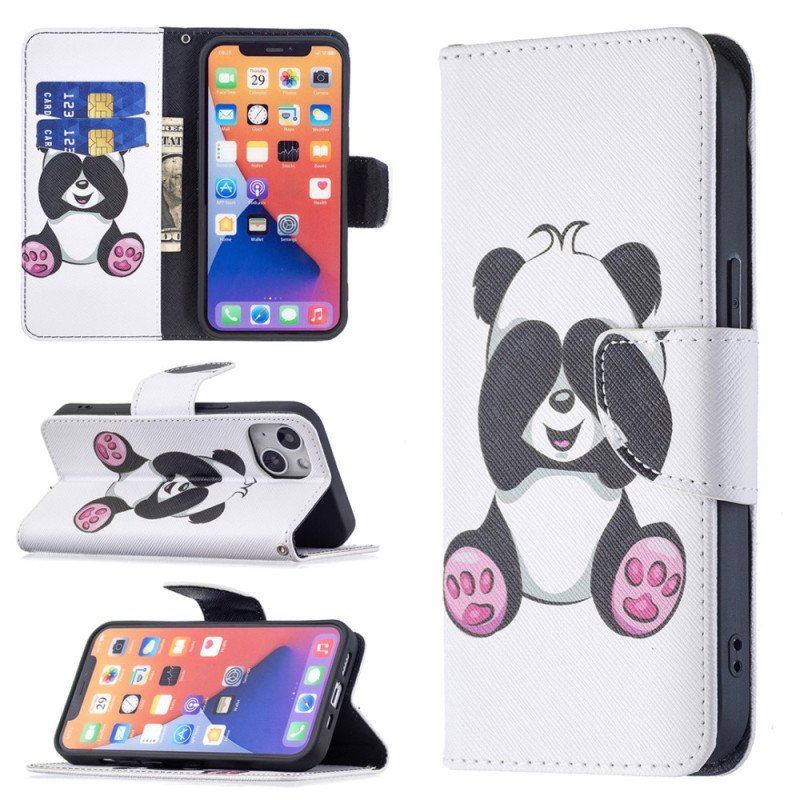 Etui Folio do iPhone 15 Panda