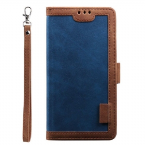 Etui Folio do iPhone 15 Styl Vintage