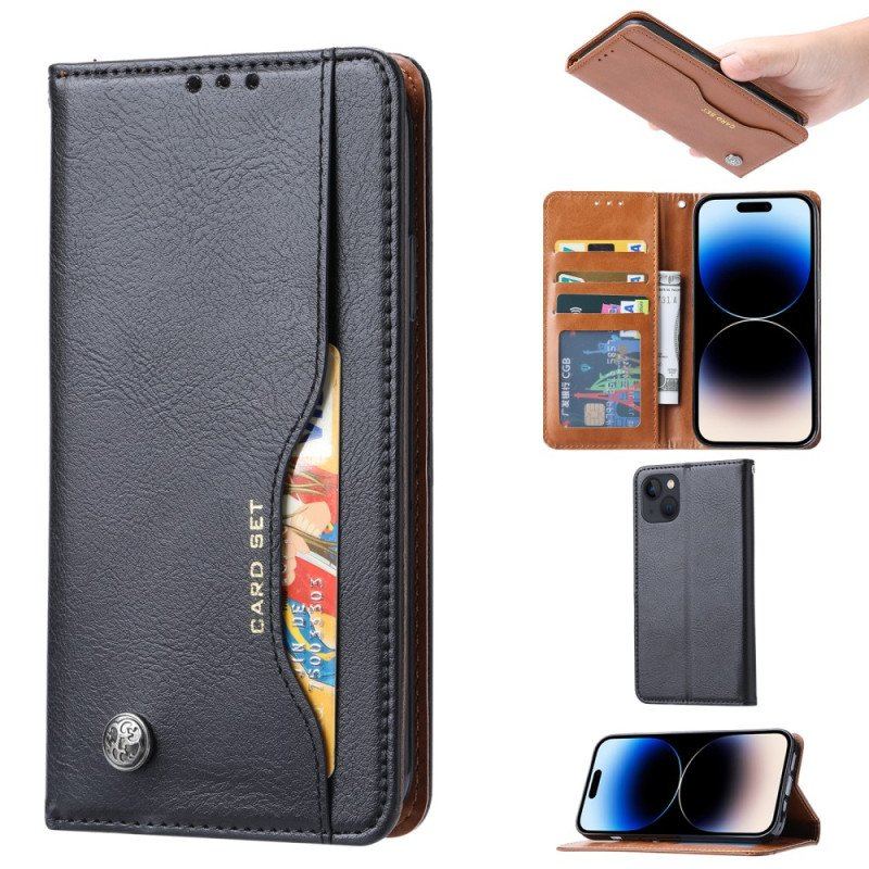 Etui Na Telefon do iPhone 15 Etui Folio Zestaw Kart