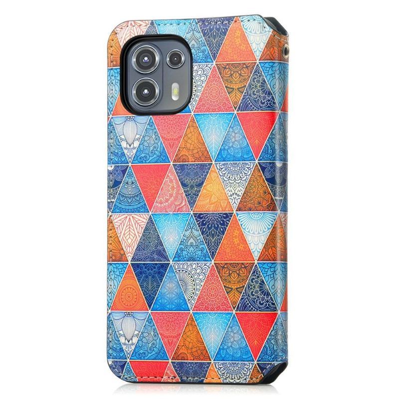 Etui Folio do Motorola Edge 20 Lite Classic Geometryczna Mandala