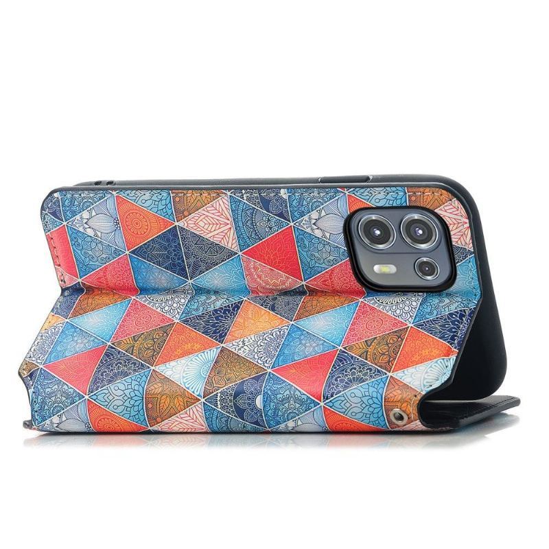 Etui Folio do Motorola Edge 20 Lite Classic Geometryczna Mandala