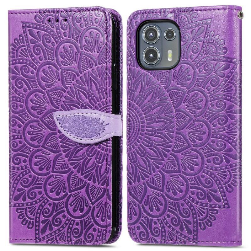 Etui Folio do Motorola Edge 20 Lite Mandala Liść