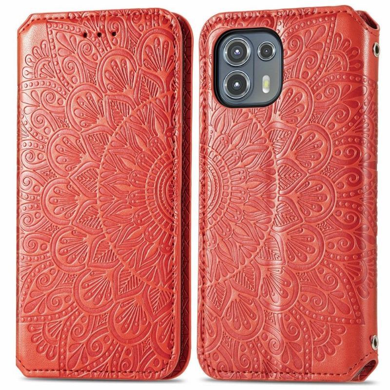 Etui Folio do Motorola Edge 20 Lite Skórzany Futerał Flip Chic Mandala