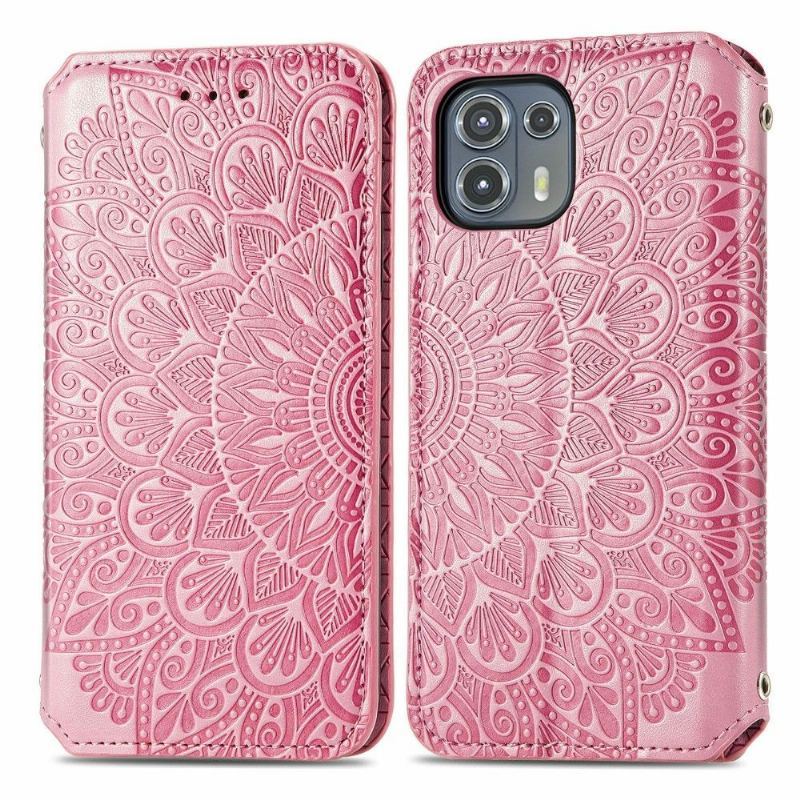 Etui Folio do Motorola Edge 20 Lite Skórzany Futerał Flip Chic Mandala