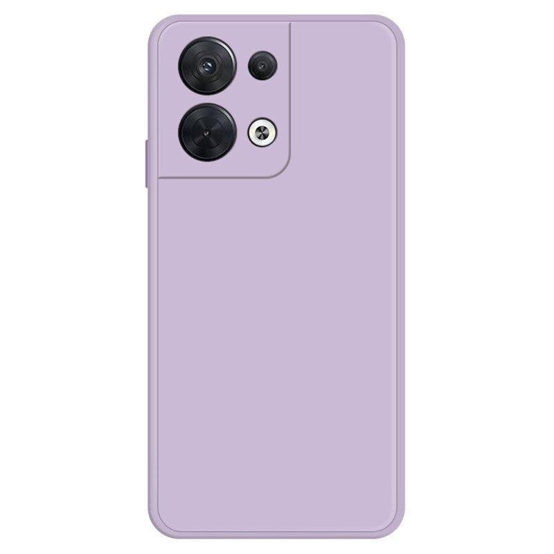 Etui do Oppo Reno 8 Silikonowe Wnętrze Z Mikrofibry