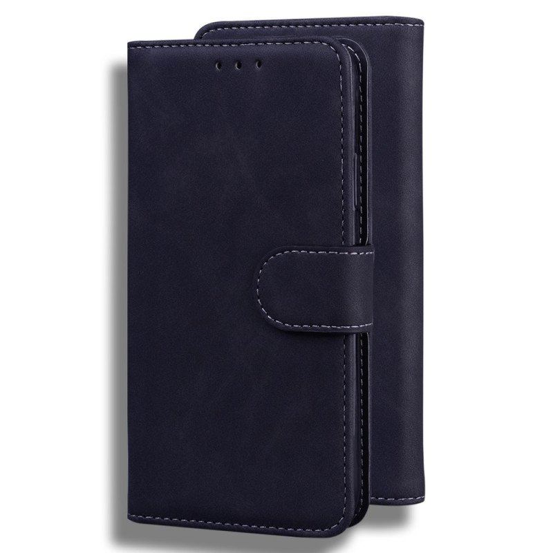 Etui Folio do Oppo Reno 8 Skórzany Efekt Couture