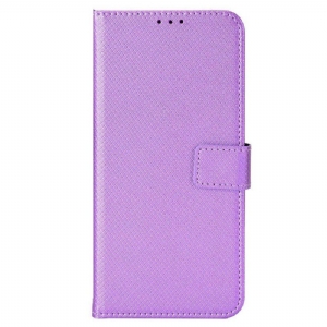 Etui Folio do Oppo Reno 8 z Łańcuch Stylowa Sztuczna Skóra Z Paskami