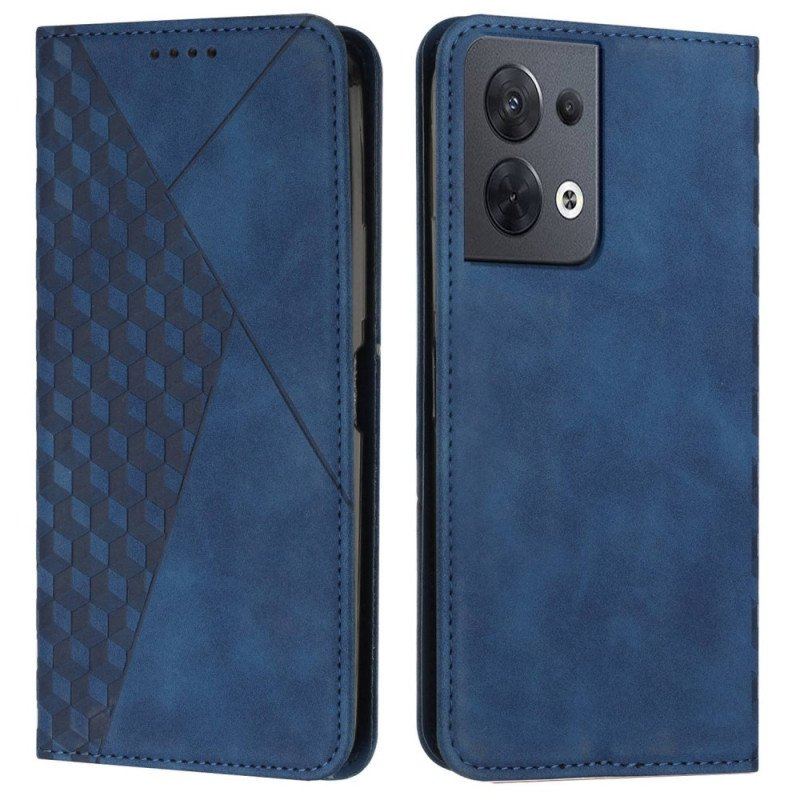 Etui Na Telefon do Oppo Reno 8 Etui Folio Sześcienny Styl