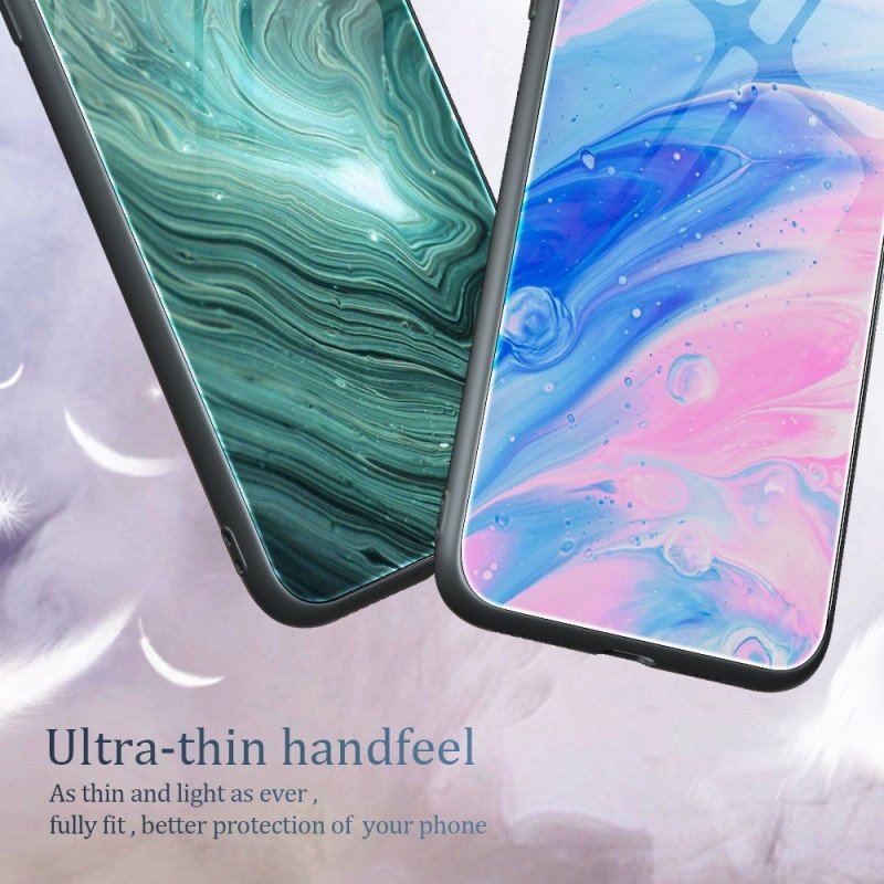 Futerały do Oppo Reno 8 Szkło Hartowane W Kolorach Marmuru