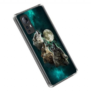 Etui do Xiaomi 12 Lite Wilki Przeciwdziałające Żółknięciu