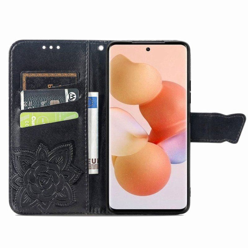 Etui Folio do Xiaomi 12 Lite Barokowy Motyl