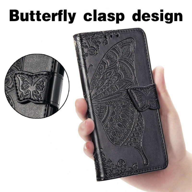 Etui Folio do Xiaomi 12 Lite Barokowy Motyl