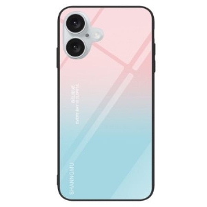 Etui Do iPhone 16 Gradalne Szkło Hartowane Różowy Niebieski