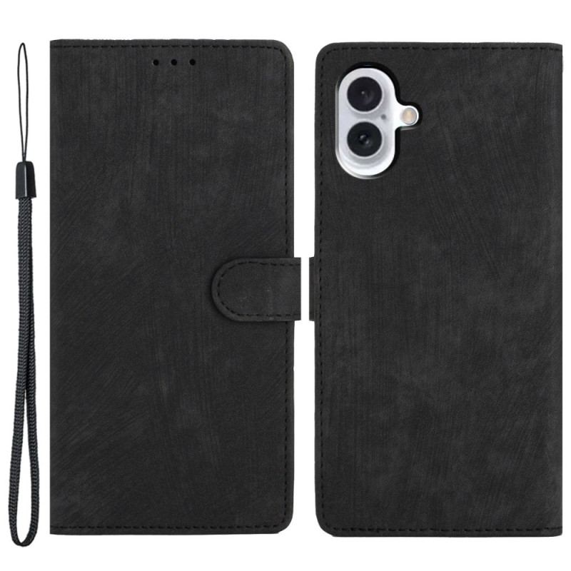 Etui Folio iPhone 16 Efekt Zamszu