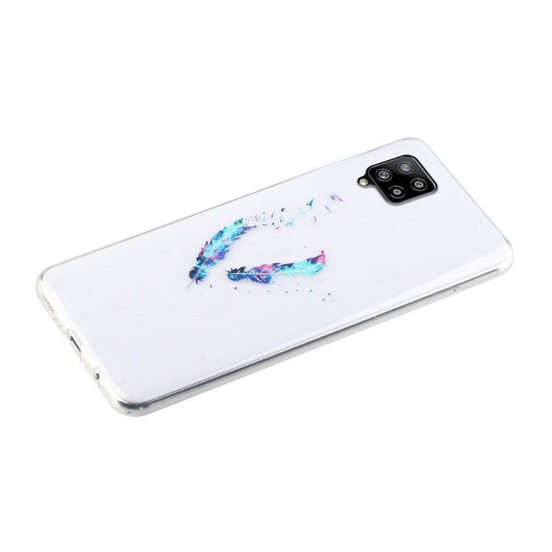 Etui do Samsung Galaxy A12 Pióra I Ptaki