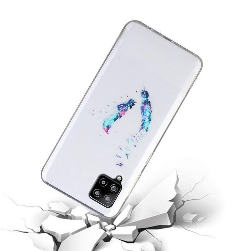 Etui do Samsung Galaxy A12 Pióra I Ptaki