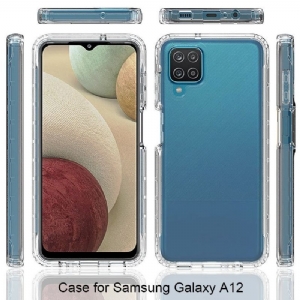 Etui do Samsung Galaxy A12 Przezroczysty Zderzak Odporny Na Wstrząsy