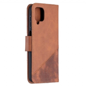 Etui Folio do Samsung Galaxy A12 Croc Aspect Efekt Skóry