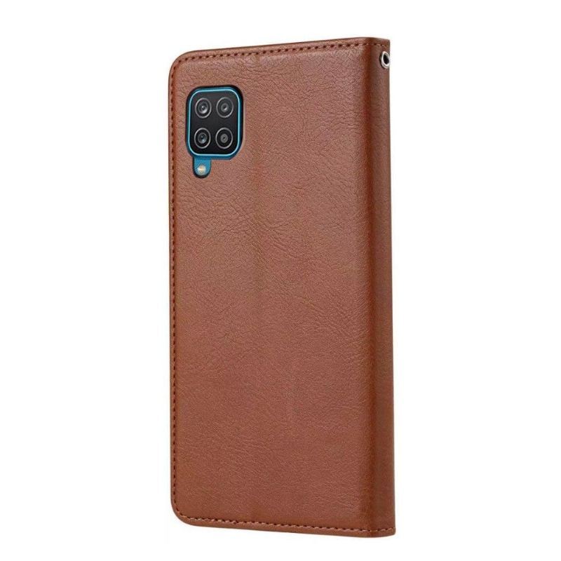 Etui Folio do Samsung Galaxy A12 Faux Skórzane Etui Na Stojak