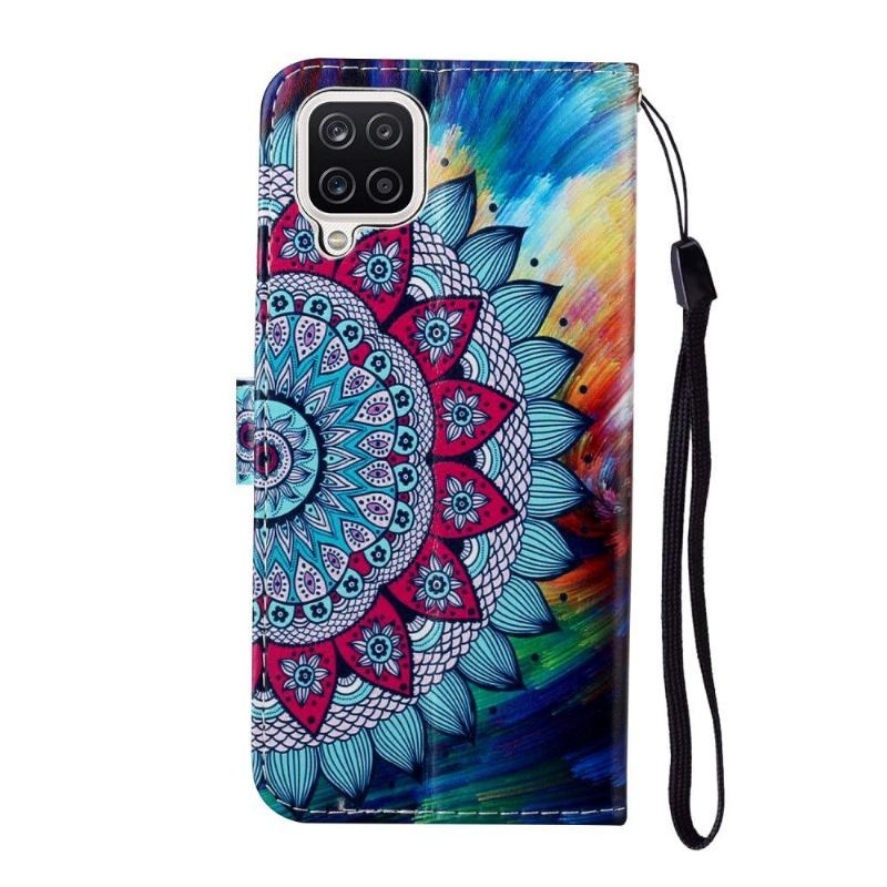 Etui Folio do Samsung Galaxy A12 Kwiat Mandala