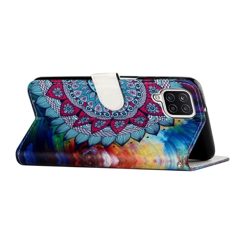 Etui Folio do Samsung Galaxy A12 Kwiat Mandala