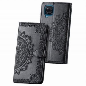 Etui Folio do Samsung Galaxy A12 Mandala Relief