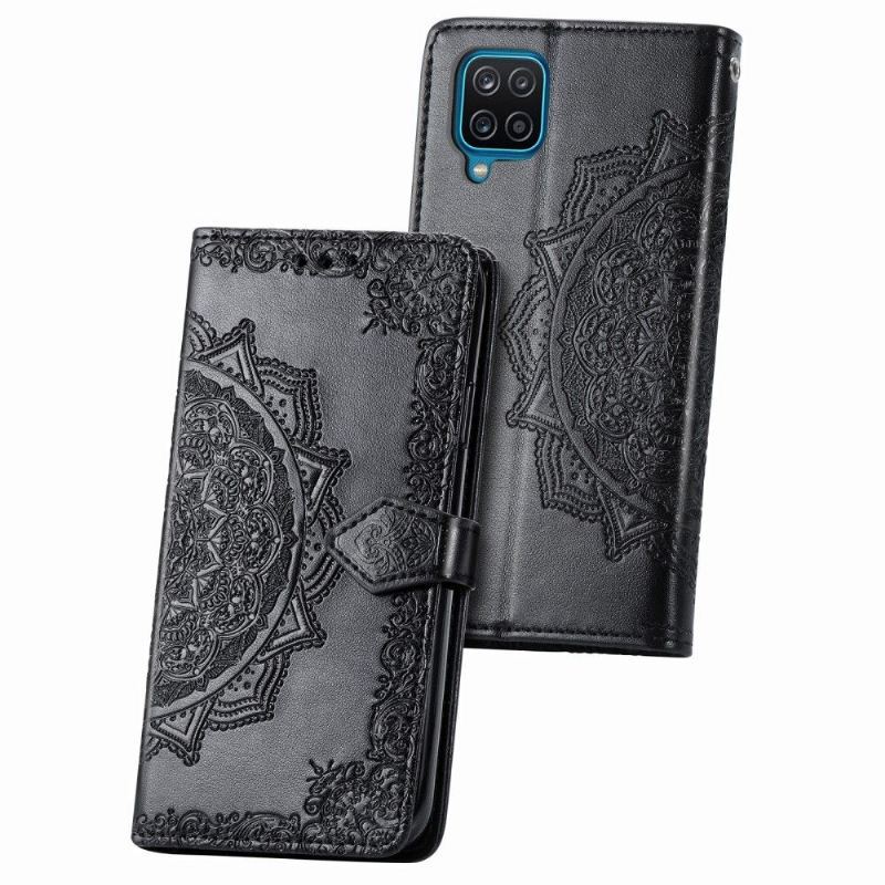 Etui Folio do Samsung Galaxy A12 Mandala Relief