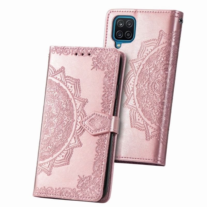 Etui Folio do Samsung Galaxy A12 Mandala Relief