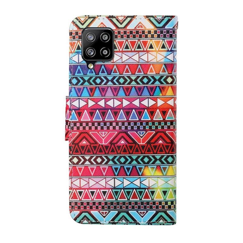 Etui Folio do Samsung Galaxy A12 Obrzeża Aztec