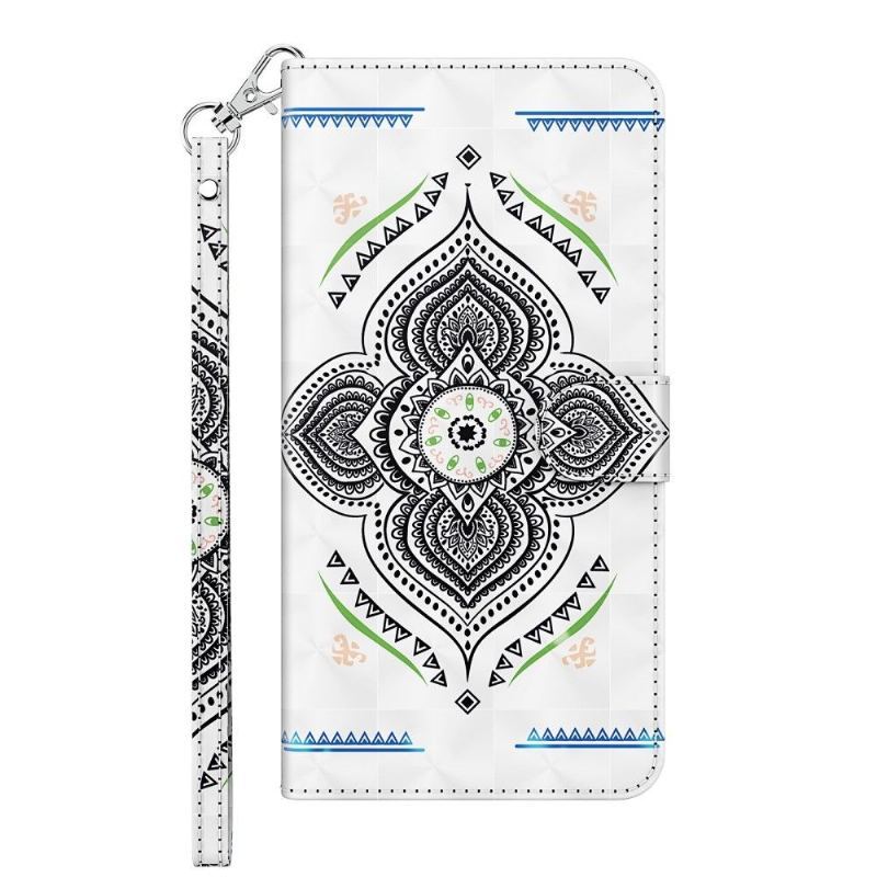 Etui Folio do Samsung Galaxy A12 Pojedyncza Mandala