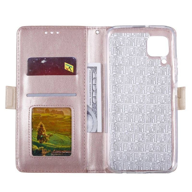 Etui Folio do Samsung Galaxy A12 Portfel Koronkowa Romantyka