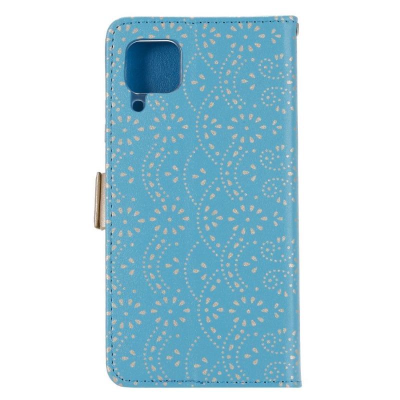 Etui Folio do Samsung Galaxy A12 Portfel Koronkowa Romantyka