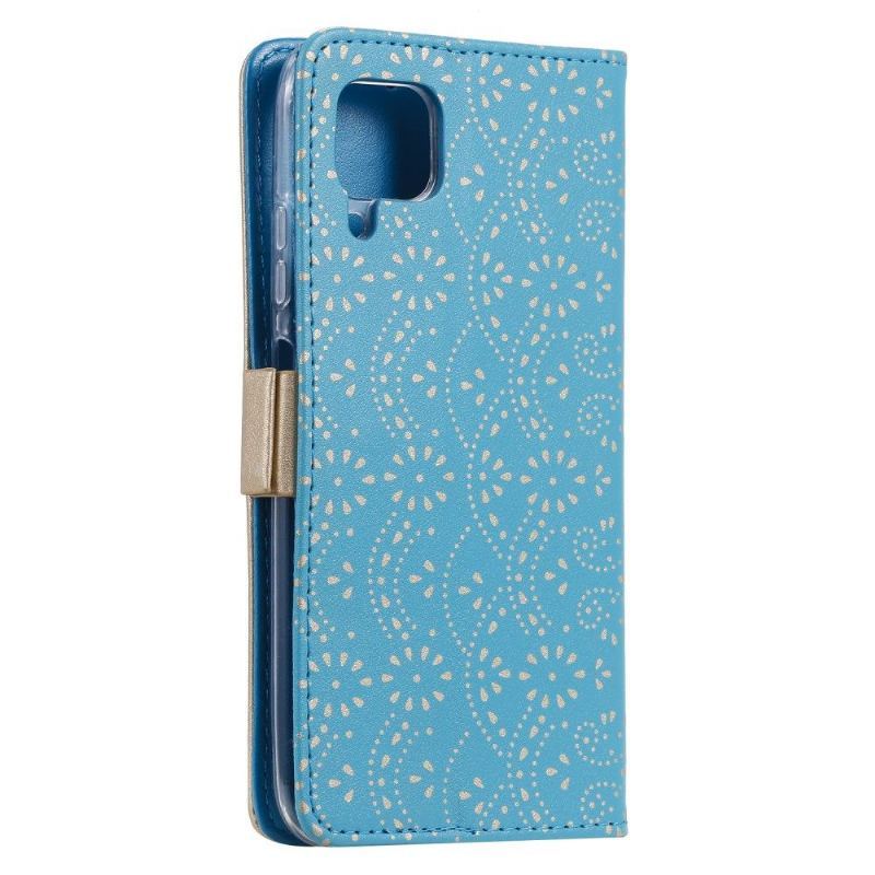 Etui Folio do Samsung Galaxy A12 Portfel Koronkowa Romantyka