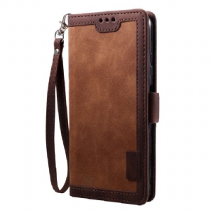 Etui Folio do Samsung Galaxy A12 Portfel Vintage Kieszonkowy Portfel