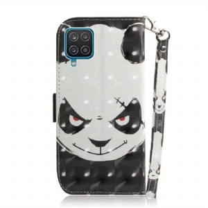 Etui Folio do Samsung Galaxy A12 Zła Panda