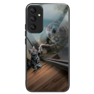 Etui Do Samsung Galaxy A55 5g Lustro Cat Ze Szkła Hartowanego