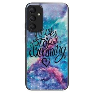 Etui Do Samsung Galaxy A55 5g Nigdy Nie Przestawaj Marzyć O Szkle Hartowanym