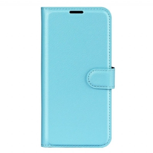 Etui Folio Do Samsung Galaxy A55 5g Klasyczna Sztuczna Skóra Litchi