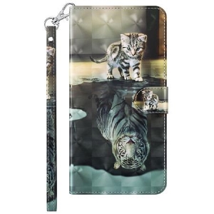 Etui Folio Do Samsung Galaxy A55 5g Kot I Tygrys Z Paskiem