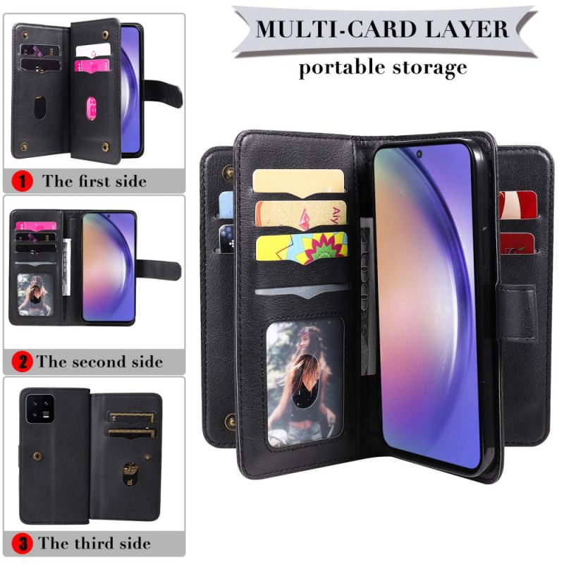 Etui Folio Samsung Galaxy A55 5g 10 Posiadaczy Kart